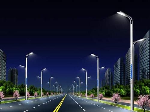led street light projects night